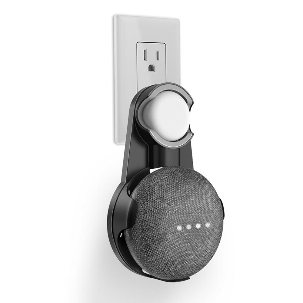 Sportlink Houder Voor Google Thuis Mini Nest Mini Voice Assistent Outlet Wall Mount Stand Beugel Keuken Slaapkamer Badkamer Office: Black-Gray