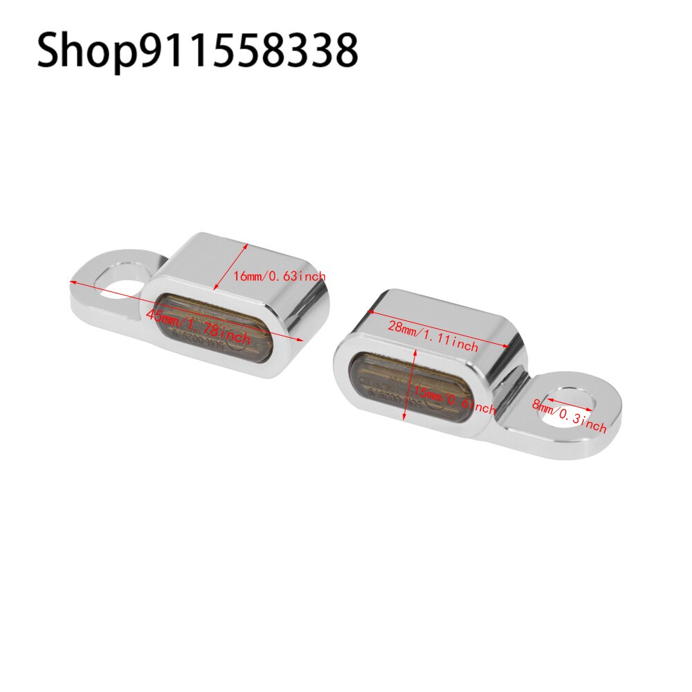 2X Motorfiets Led Richtingaanwijzer Zwart/Chrome Voor Harley Touring Road Street Glide Flhr softail