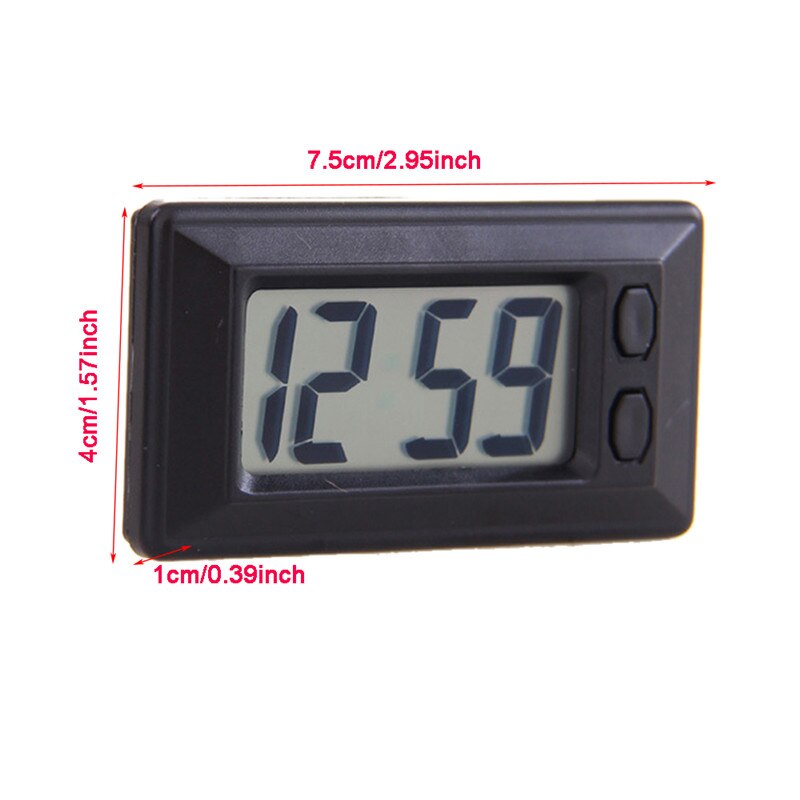Digitale Display Superieure Handig Ultradunne Tijd Data Lcd-scherm Mode Klok Met Kalender Voor Auto Dashboard #291432