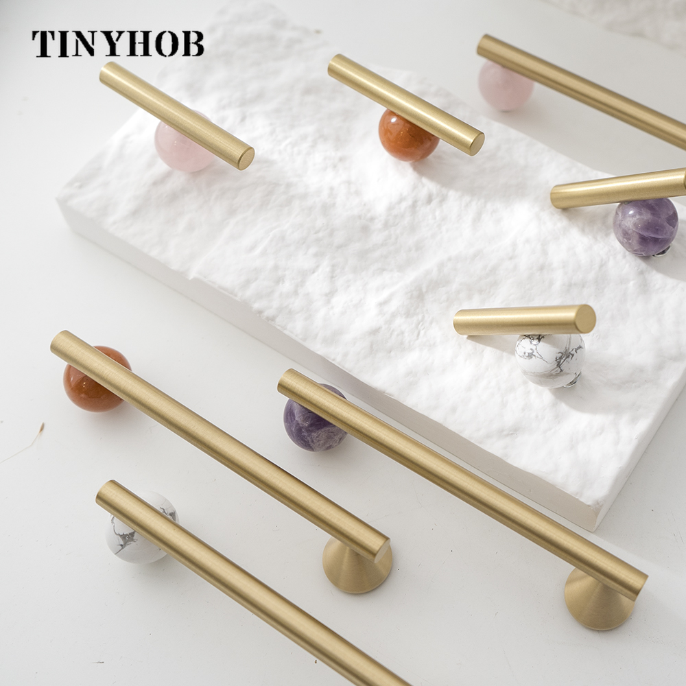 Tinyhob Möbelknopf aus natürlichem grünem Marmor und Durcheinander mit Erzähler/Griffen für Schränke und Schubladen, Knöpfe, Kleiderschrankgriffe