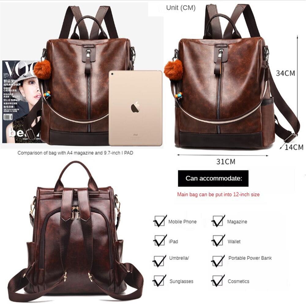 MTong Mädchen Schulter Tasche Frauen Laptop Rucksäcke Große Kapazität PU Leder Anti-diebstahl Reise Hochschule Taschen