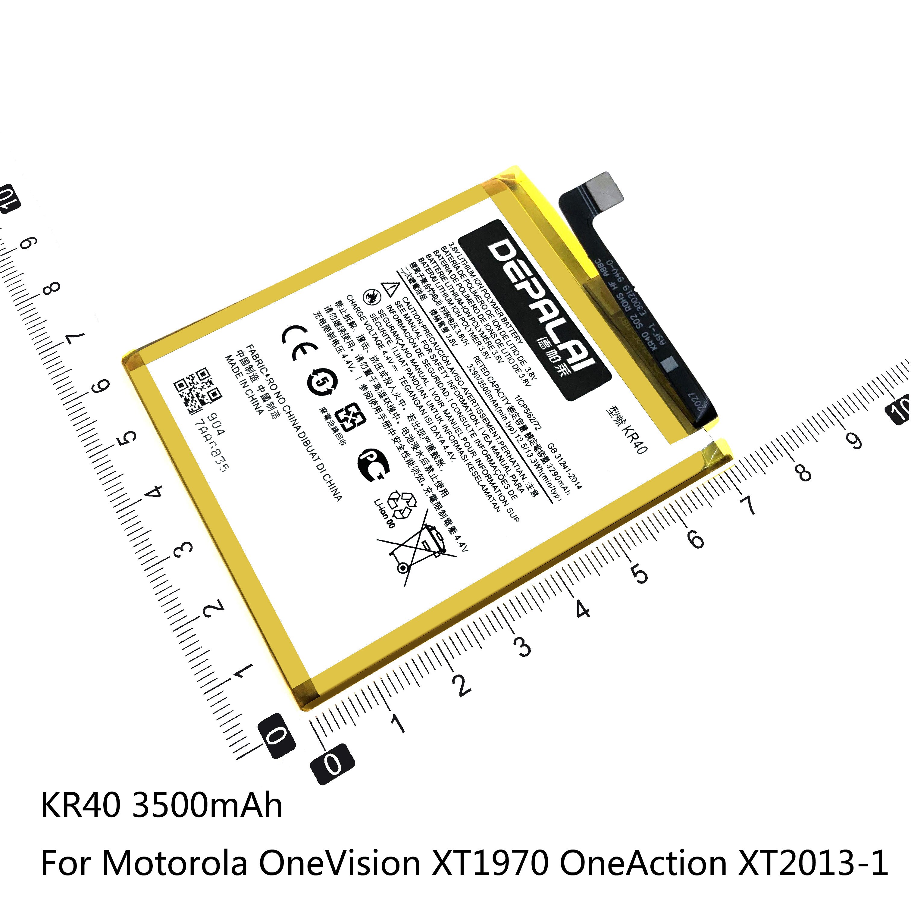 KD40 KG40 KR40 KS40 KZ40 4000mAh para Motorol Moto KD40 G8 además una acción XT2013 visión XT1970 del teléfono móvil de la batería de polímero Li-polímero: KR40