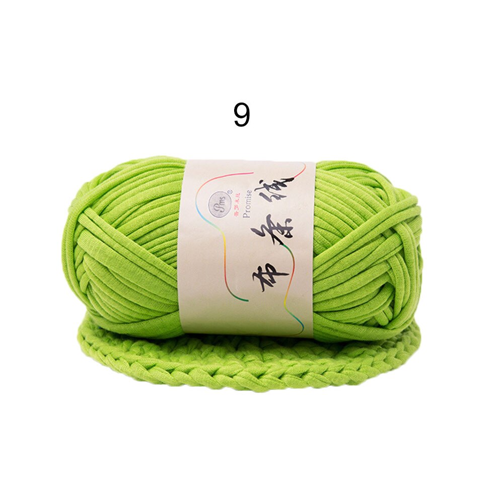 Hand-knit Woven Thread Thick Basket Blanket Braided DIY Crochet Cloth Fancy Yarn Hand-knitted Medium and Thick Wool: Fruit Green