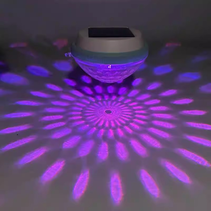 Led utendørs solcellelampe fontene flytende bassenglys automatisk nattbelysning  ip65 vanntett hagebassengfestdekorasjon