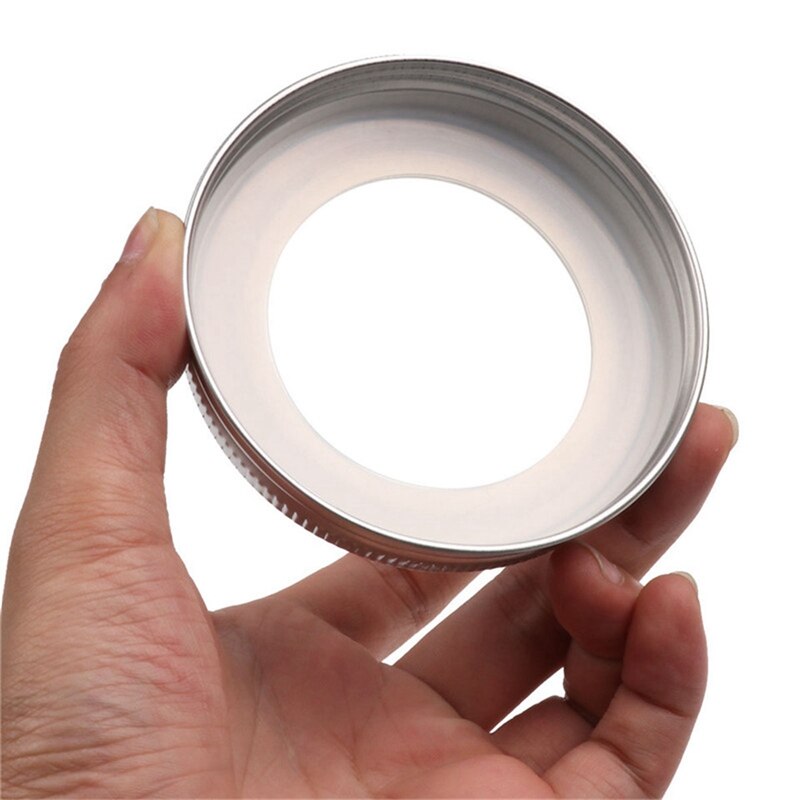 8 sztuk nakrętki na słoiki ze stali nierdzewnej 86Mm szczelna pokrywa z silikonowe pieczątki odporne na przechowywanie stałe czapki szerokie usta