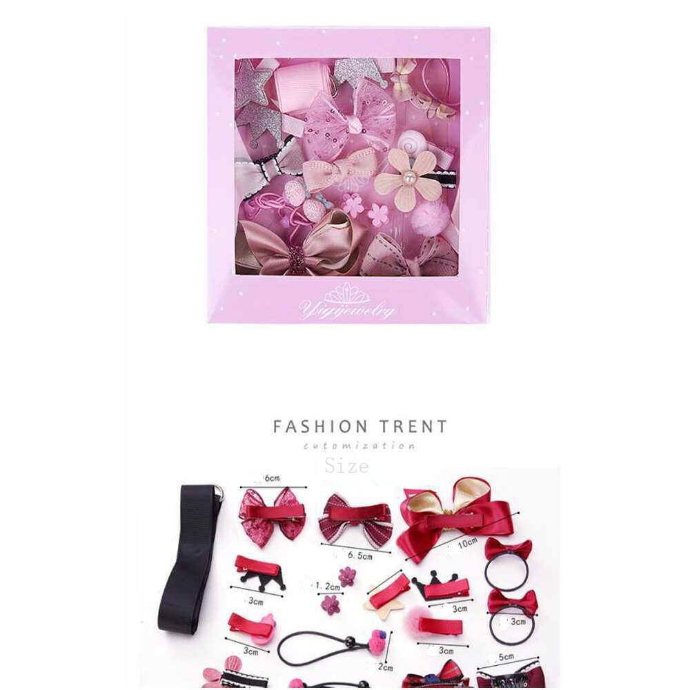 Nouvellement 18 pièces enfants infantile épingle à cheveux bébé filles nœud papillon fleur Motifs pince à cheveux ensemble