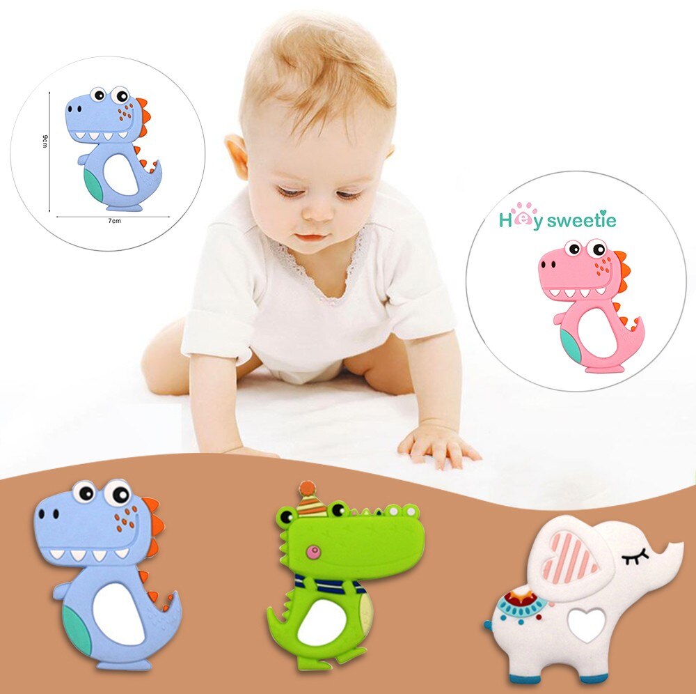 Baby 0-12 Maanden Silicone Bijtring Speelgoed Een Verscheidenheid Van Schattige Dieren Om Uit Te Kiezen Peuters Veilig Kauwen Zorg kinderen Speelgoed