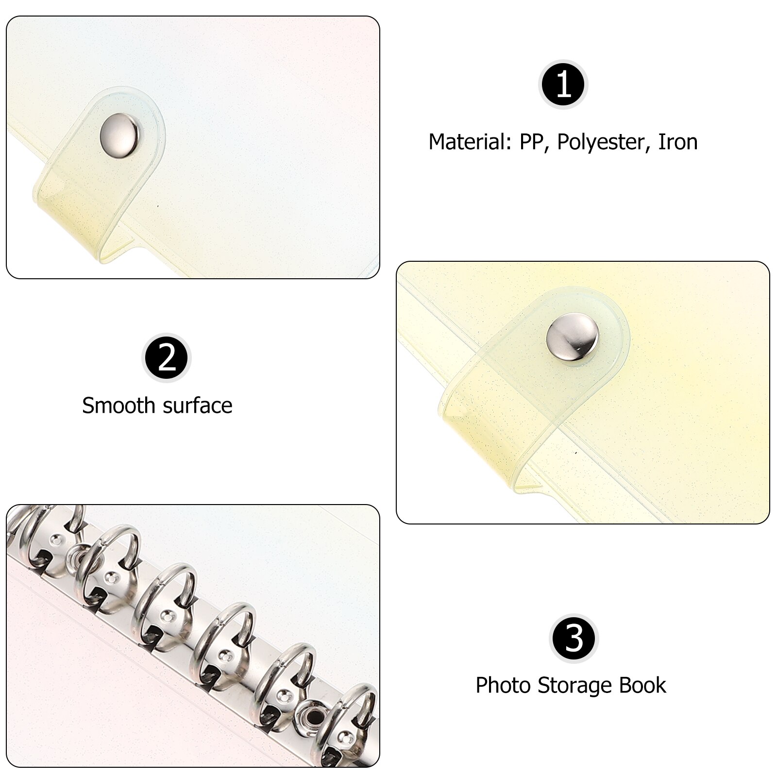 dziennik brokatowy segregator sześciopierścieniowy okładka notesu akcesoria robić planisty luźnych liści