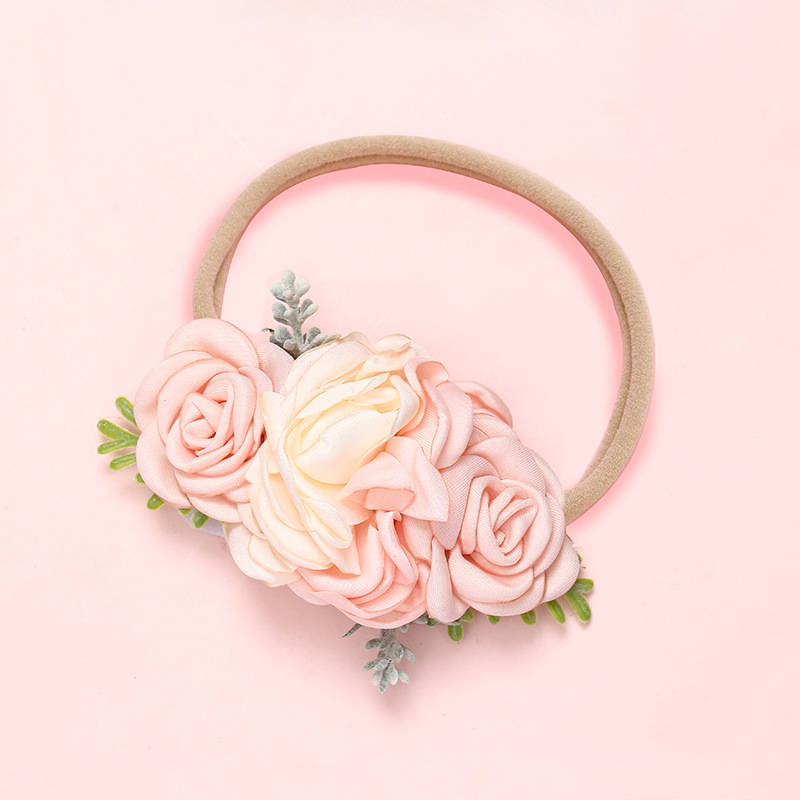 Balleenshiny Bloem Baby Hoofdbanden Super Zachte Nylon Baby Baby Haarband Baby Meisje Haar Accessoires Fotografie Props