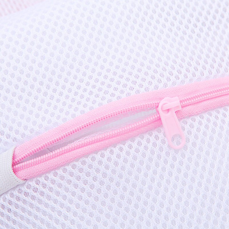 3 Size Laundry Wash Bags Foldable Lingerie Bra Socks Underwear Washing Machine Bag Zippered Mesh Protection Net Case