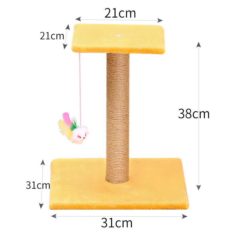 Cat Tree Sisal Rope Climbing Frame Cats Scratching Post Toys Detachable Cat Tree For Cats Kitten Grinding Claw: 1