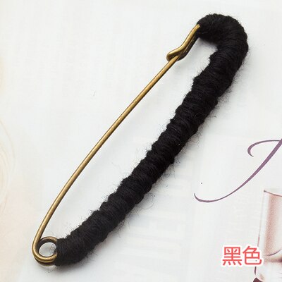 Koreansk nål 10cm stor metal sikkerhedsnål broche vævning uld pin dekoration spænde nål smykker brocher til sjal cardigan sweater: D