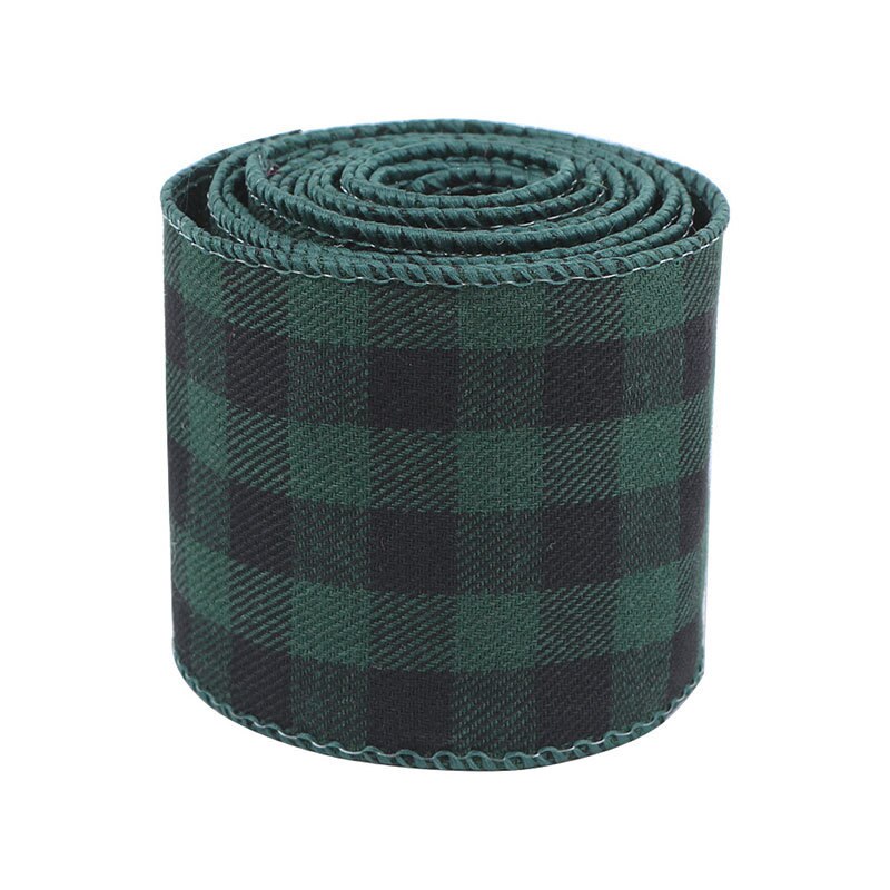 6M Kerst Lint Rood Zwart Plaid Linnen Linten Kerstboom Boog Decoraties Voor Huis Xmas Cadeaupapier Lint Noel: Style C