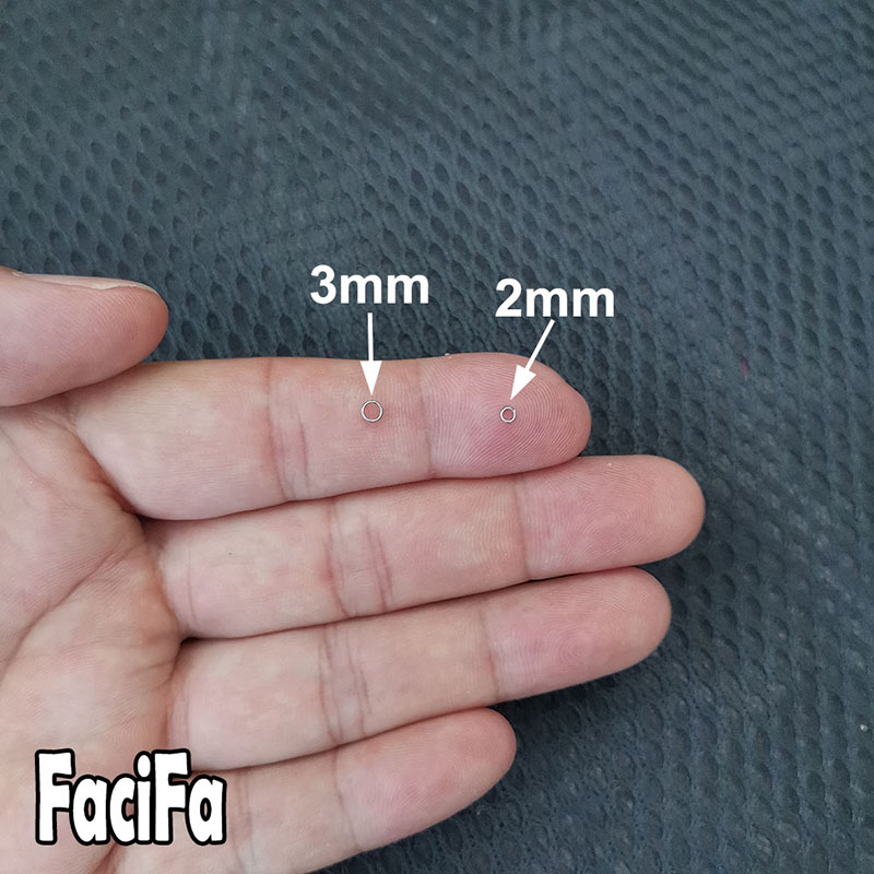 100 or 50 Pcs Stainless Steel Split Ring Fishing Double Loop Oval Split Ring Accessories For Carp Fishing Hook Snap Lure Swivel