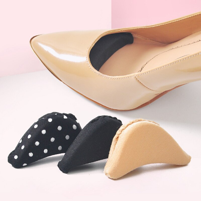 1Pair Sponge Forefoot Insert Toe Plug Half Forefoot Cushion Anti-pain Big Shoes Toe Front Long Top Filler Shoes Adjustment