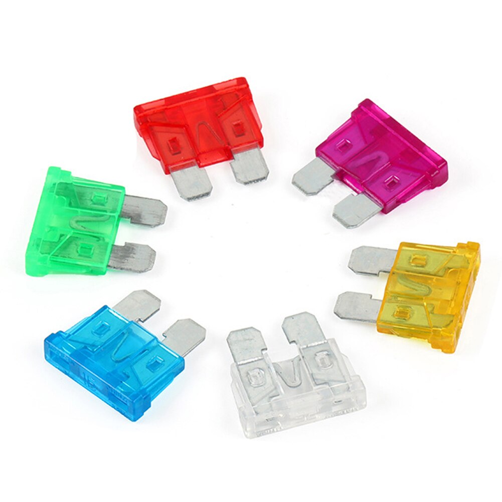 4 Way Car Insurance Medium Relay Fuse Box Assembly Circuit Controller Box with 8pcs Terminals 6pcs Fuses Automotive