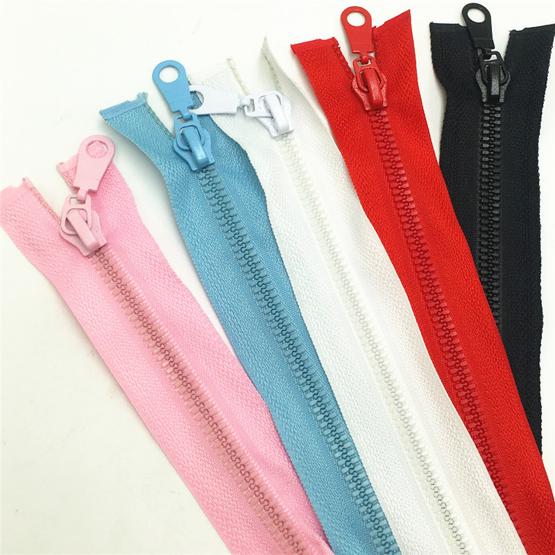 Fermetures à glissière en résine pour enfants | 1 pièce/lot de 50cm pour la couture, 3 # vêtements colorés, fermeture éclair de robe pour enfants