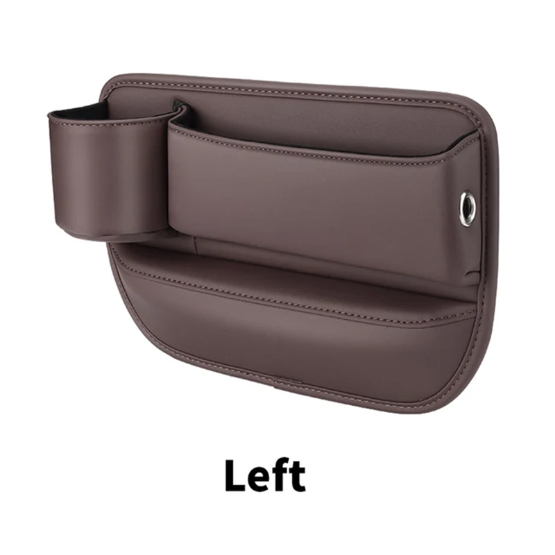 Leather Car Seat Sewn Gap Crevice Slot Storage Box Cup Holder For Alfa Romeo 4C 159 Spider Giulia Giulietta 156 Mito 147 8C Stel: GRAY