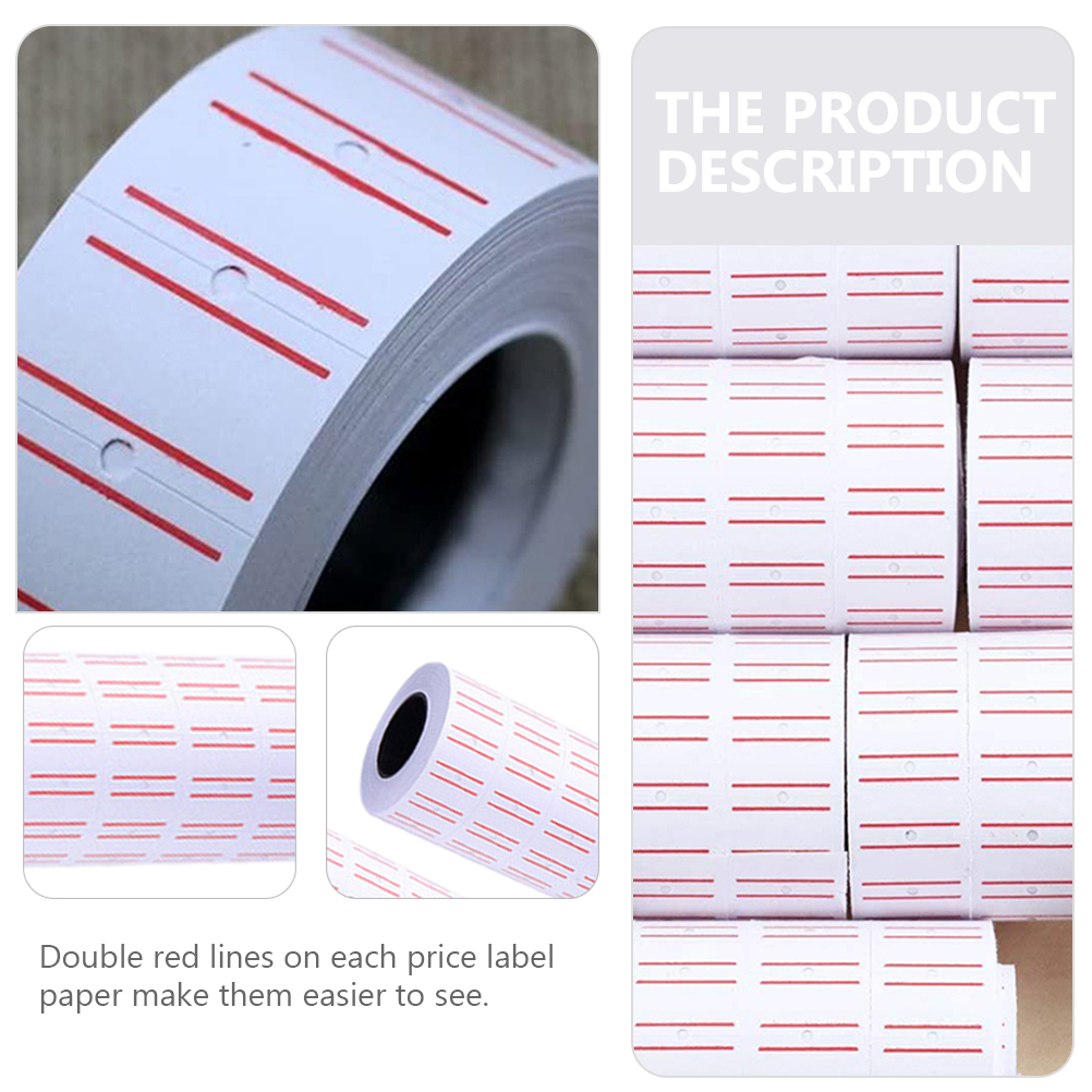 40 Rolls Pricemarker Labels Prijs Marker Label Prijs Label Papier Voor Supermarkt