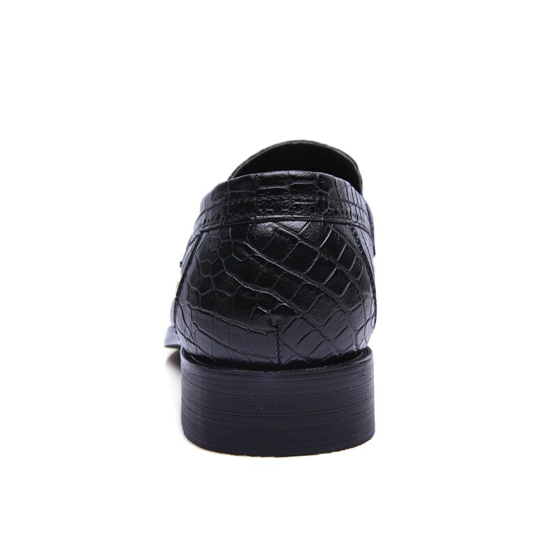Kwastjes slangenhuid leren herenschoenen italiaans luxe merk kleding herenschoenen feest brogue oxford schoenen voor heren