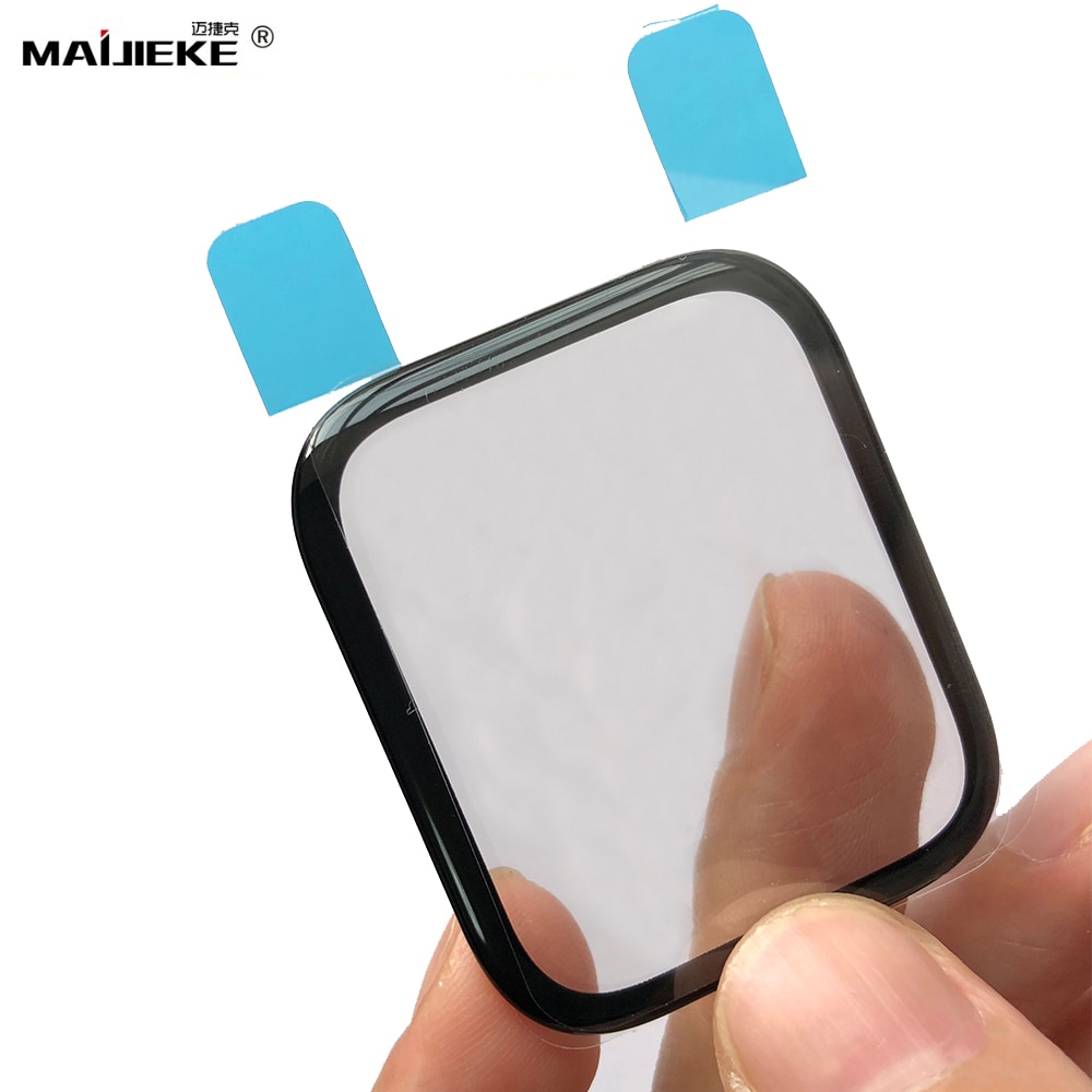 Touch Screen Frontscheibe Äußeren Glas Für Apple uhr serie 1 2 3 38mm 42 mm 4 5 40mm 44m Äußeren objektiv Panel Reparatur Ersatz