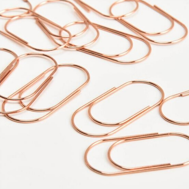 20Pcs/lot 50x23mm Large Size Paper Clip Metal Wide Office Huge Paperclip Binder YLM9799