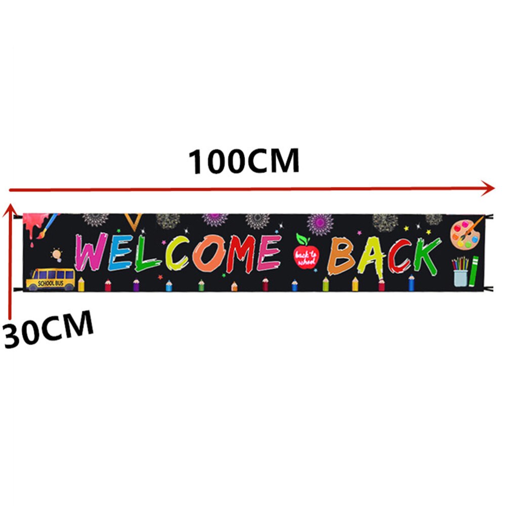 1 Pc Welcome Back To School Backdrop Classroom Scene Layout Props Back To School Hanging for School Party
