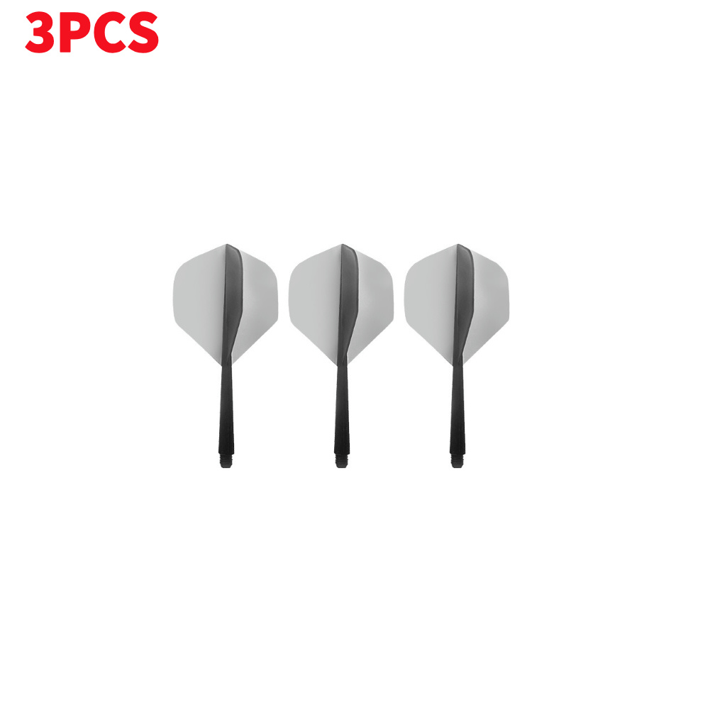 Vols et arbres de fléchettes intégrés, 3 à 15 pièces, fléchettes professionnelles Anti-chute, arbre et vols intégrés en plastique, accessoire de fléchettes: WHITE