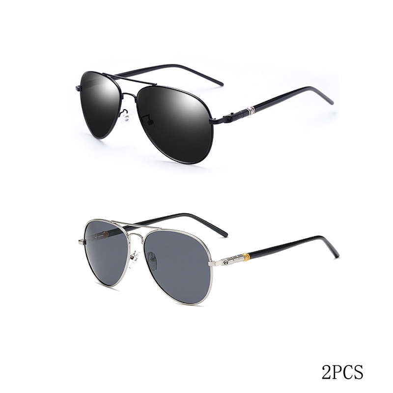 Gafas de sol polarizadas para hombre y mujer, gafas de sol reflectantes de colores, gafas de sol para conducir, lentes piloto unisex Uv400: Gris degradado