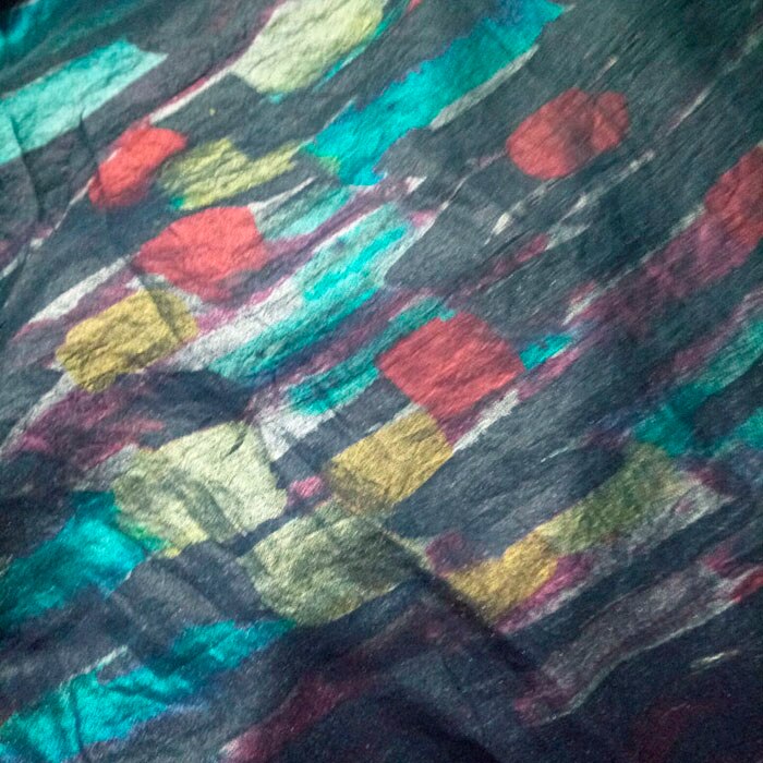 Dancing Stage Cosplay Dress Chiffon Fabric Bronzed Flowing Fabric Shiny Thin Fabric Bronzing Costume Fabric DIY 1M: NAVY