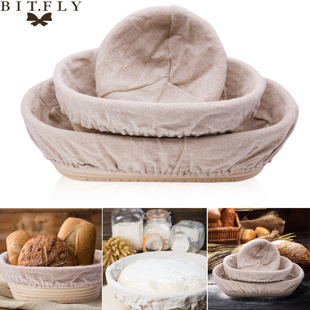 Fast Fermentation Rattan Basket Country Bread Baguette Dough Baskets Baking Dough Basket Baking Storage Basket