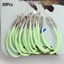 30 Pcs Vishaak Carbon Staal Draagbare Vissen Tools Fluorescerende Betrouwbare Lichtgevende Visgerei Praktische Met Prikkeldraad Lijn