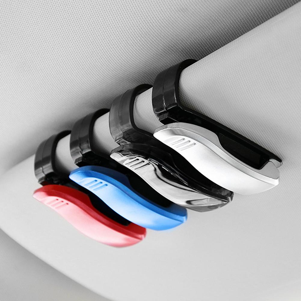 Multifunction Sun Visor Glasses Fixing Clip Universal Car Glass Ticket Holder Multifunctional Portable Auto Accessories