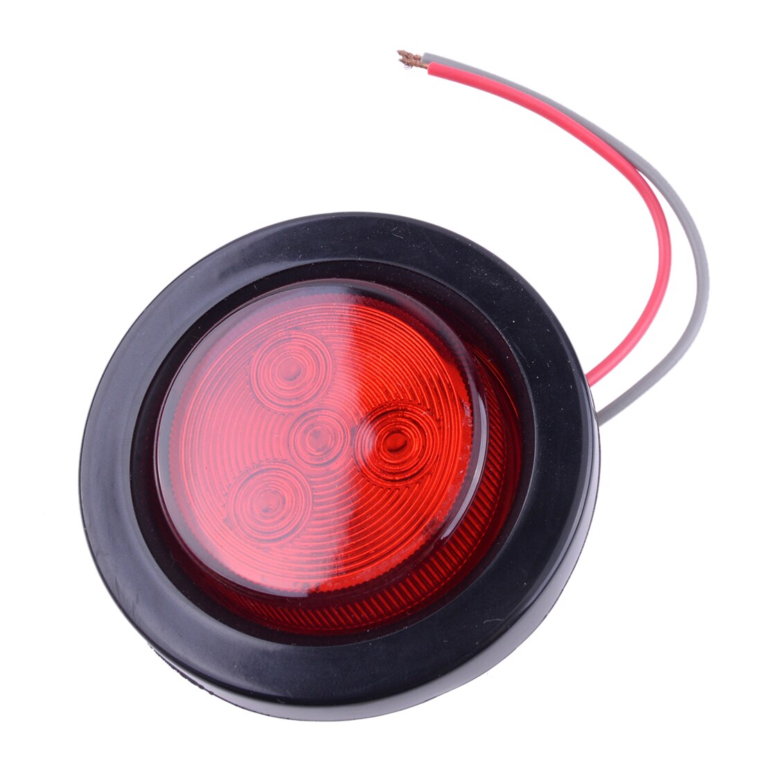 4Pcs/Set 12V Universal 2 Inch Round Side Marker Light Clearance LED Tail Lamp Indicator Blinker Grommet For Car Truck Trailer