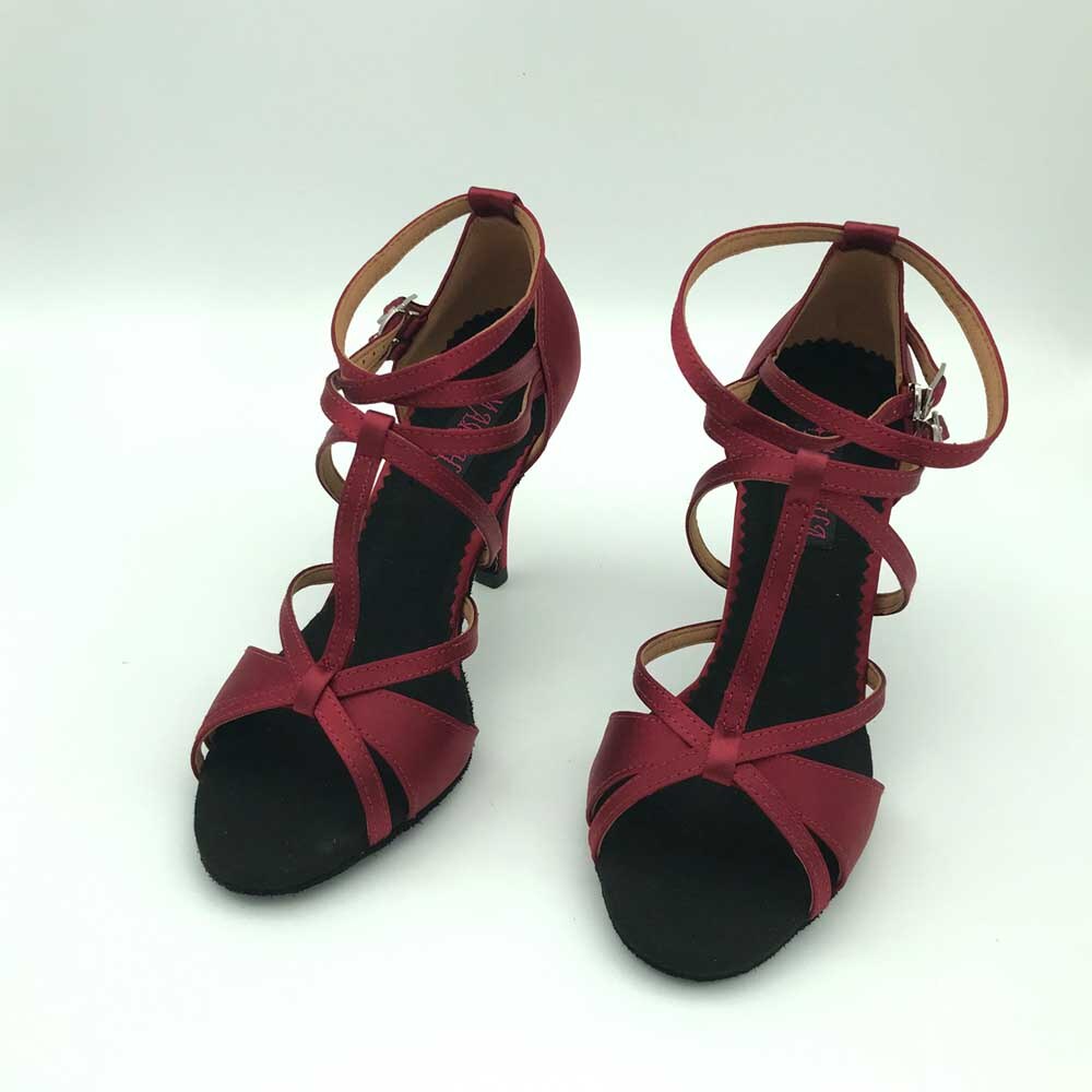 High Heel Latin Dance Shoes For women Salsa shoes pratice shoes comfortable shoes MS6232BG Low heel available