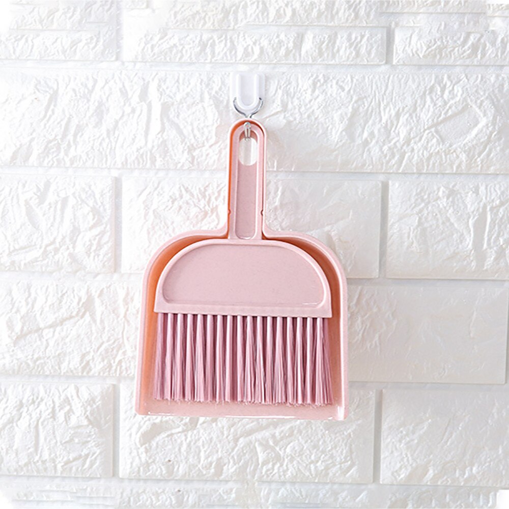 Magic Broom Mini Desktop Sweep Cleaning Brush Small Broom Dustpan Set Broom Dustpan Handle Household Cleaning Sweeper Broom #45