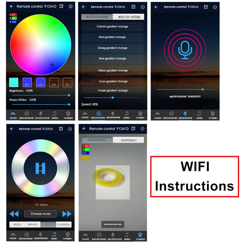Dc 5v 12v 24v mini usb bluetooth wifi ledet rgb rgbw kontrolleren ios android 24 nøkkel ir fjernkontroll til 2835 3528 5050 ledet stripe