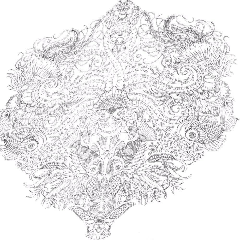 English Adult Graffiti Books Wonderland Exploration Coloring Book