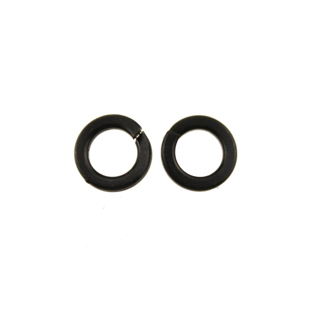 150 PCS M2-M10 Black Oxide Oxidation Carbon Steel Gasket Ring Silver Spring Lock Washer Split Washer