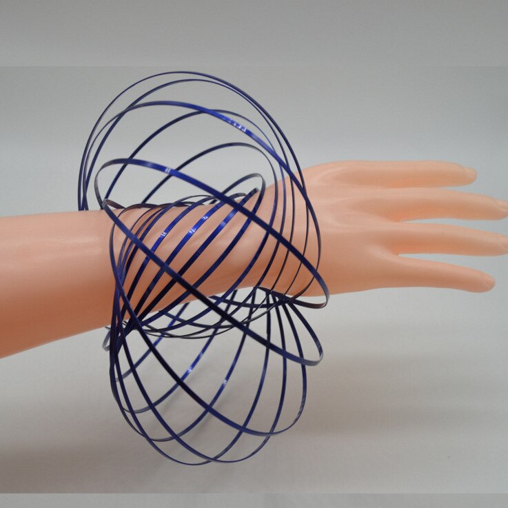 Flow Ring Toy Amazing Flow Toy Kinetic Spring Toy Funny Outdoor Game Intelligent Antistress Toy Fidget Spinner