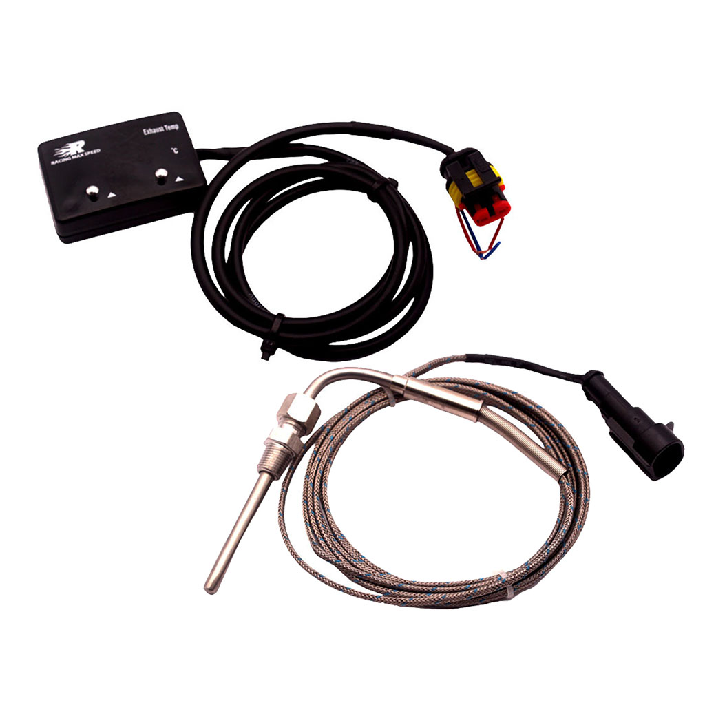 Exhaust Gas Temperature Gauge Kit 1/8" NPT, EGT. 2" Meter Cable. Red LED