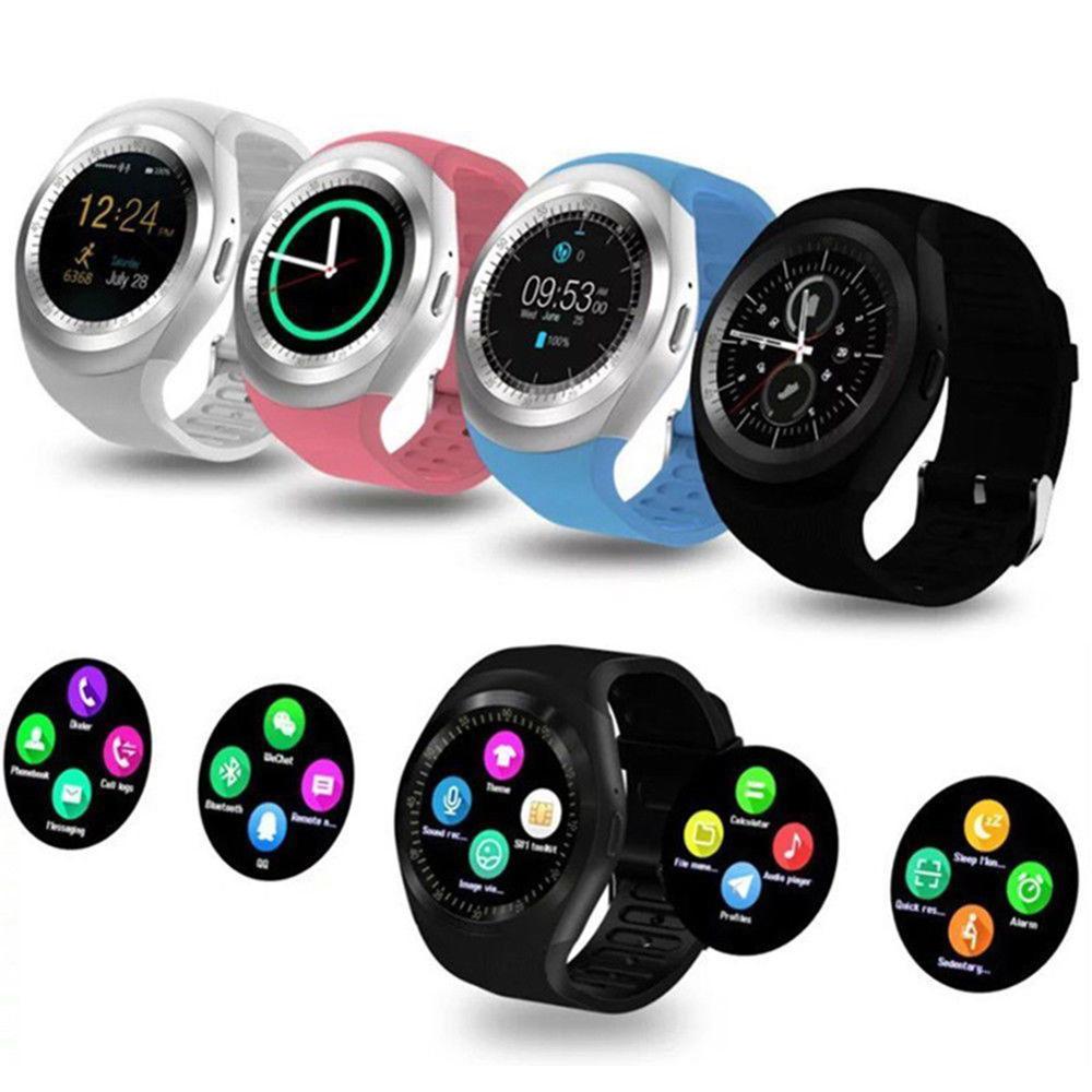 Bluetooth Y1 Smart Watch Relogio Android SmartWatch Phone Call GSM Sim Remote Camera Information Display Sports Pedometer