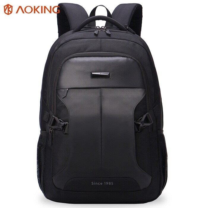 Aoking männer Rucksäcke Business Mochila für Laptop 14-15 Zoll Notebook Computer Taschen Mann Rucksack Schule Rucksack: Black