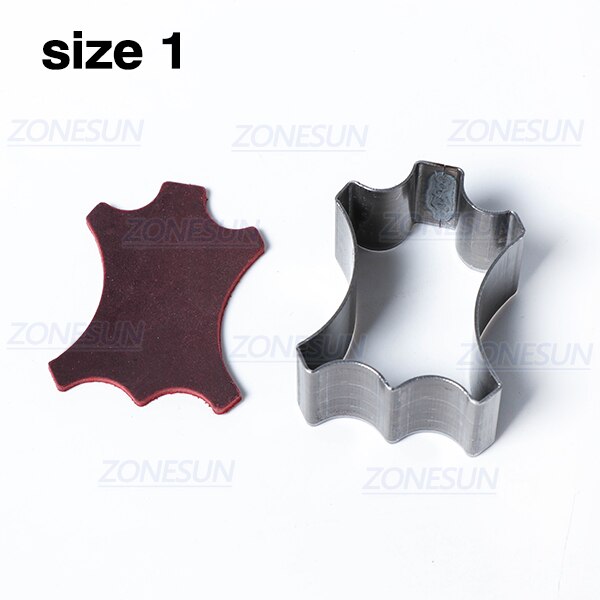 ZONESUN Full Steel Leather Cutting Die Rule Die special shape hollowed Punching Clicker Die For Cutting Out Leather PVC craft: 28x50mm