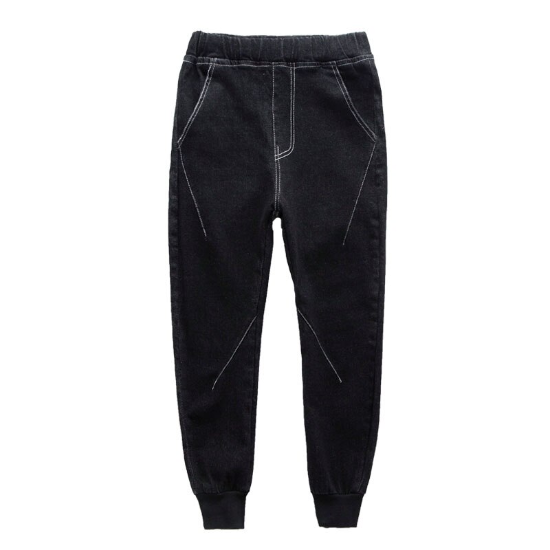 Forår efterår børn drenge denim bukser drenge sorte denim skinny jeans børn slanke afslappede denim bukser 4 5 7 9 11 13