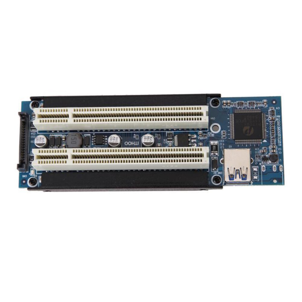 PCI-E To Dual PCI Riser Card Extender Desktop PCI Express Expansion Adapter For PC Computer Windows XP LINUX Vista