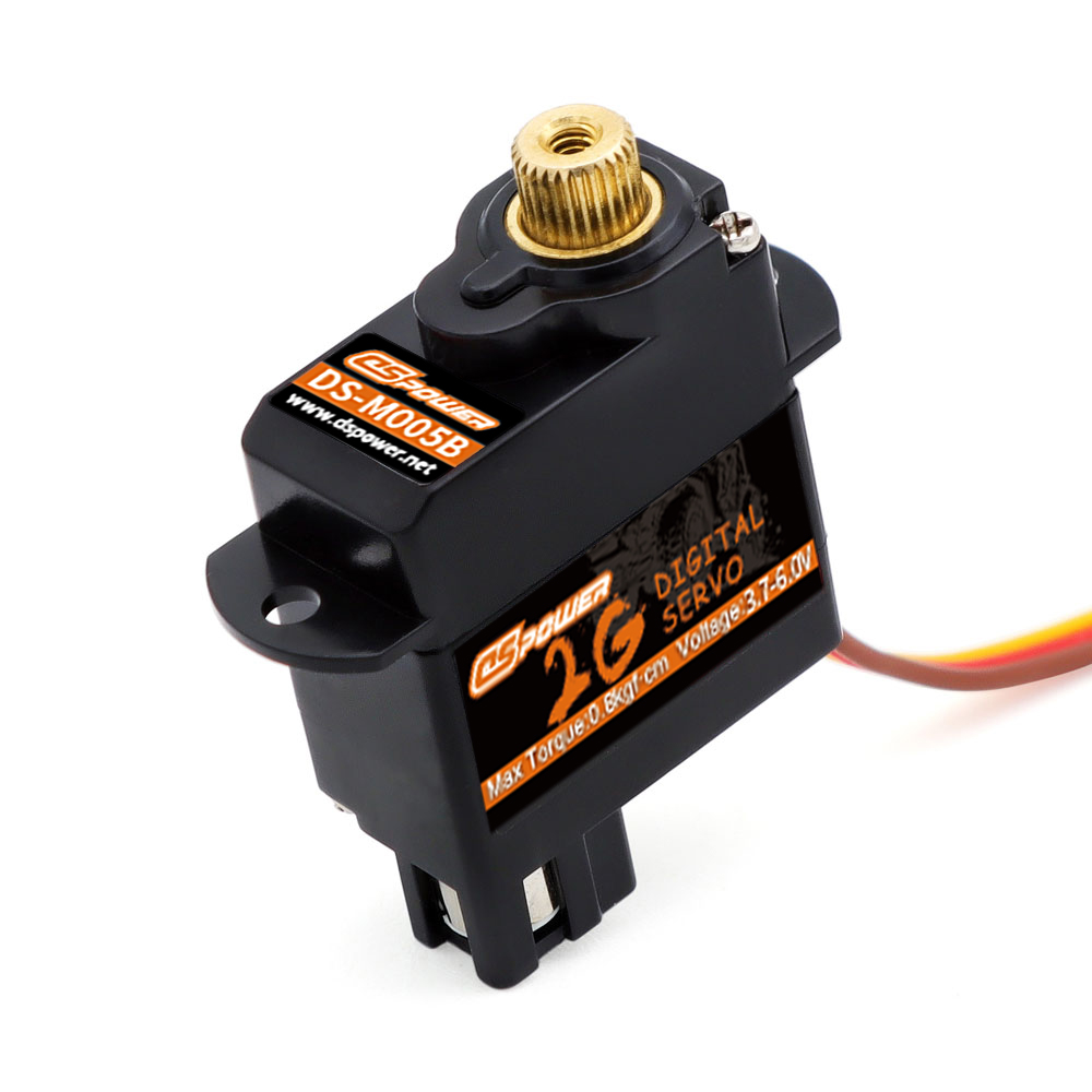 DSpower 2g motor Servo Metal Gear Mini micro Servos para aviones de coche RC helicóptero de ala fija RC coche barco conducto avión Robot
