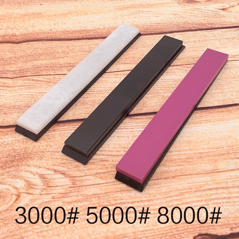 Natural agete sharpening stone 5 piece set 3000-10000 grit polishing water stone Fine Polished Ruby Grinding Whetstone: Grit 3000 5000 8000