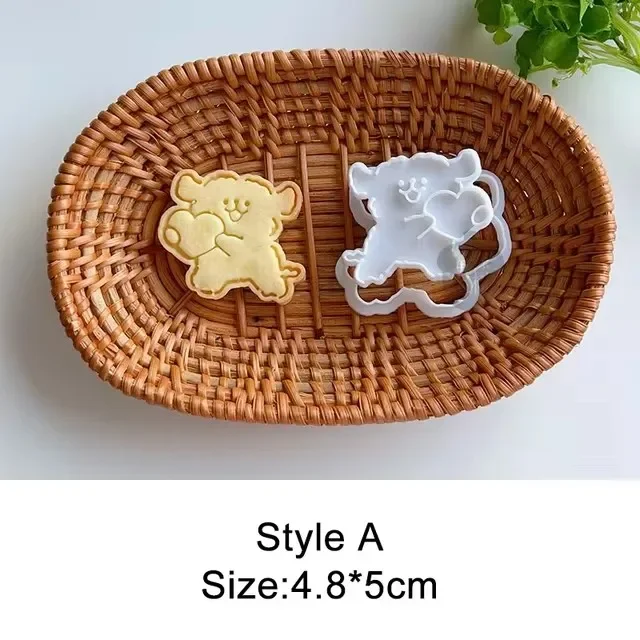 Nette Bär Fondant Kuchen bilden Keks Cookie Kolben Schneider für freundlicher Sugarcraft Kuchen Dekorieren Backen Werkzeuge Küche Spielereien: Licht Grau