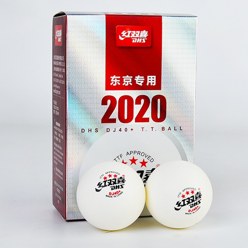 Balles de Tennis de Table originales DHS D40 + 3 étoiles, 40 + balles de Ping-Pong cousues, norme ITTF pour compétition WTT